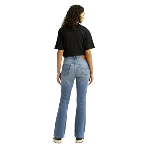 Levi's Women's Mid Rise Flared Fit Blue Jeans
