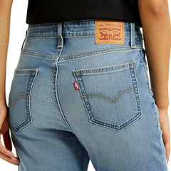 Levi's Women's Mid Rise Flared Fit Blue Jeans