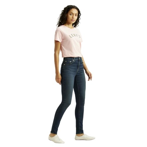 Levi's Women's Mid Rise Skinny Navy Jeans