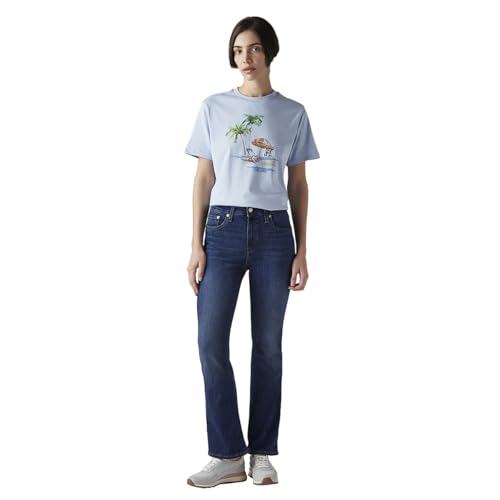 Women's 725 Blue Bootcut Fit High Rise Jeans