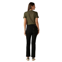 Levi's Women's 724 Black Straight Fit High Rise Jeans