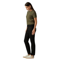 Levi's Women's 724 Black Straight Fit High Rise Jeans