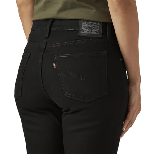 Levi's Women's 724 Black Straight Fit High Rise Jeans