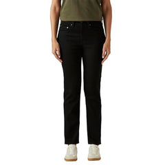 Levi's Women's 724 Black Straight Fit High Rise Jeans