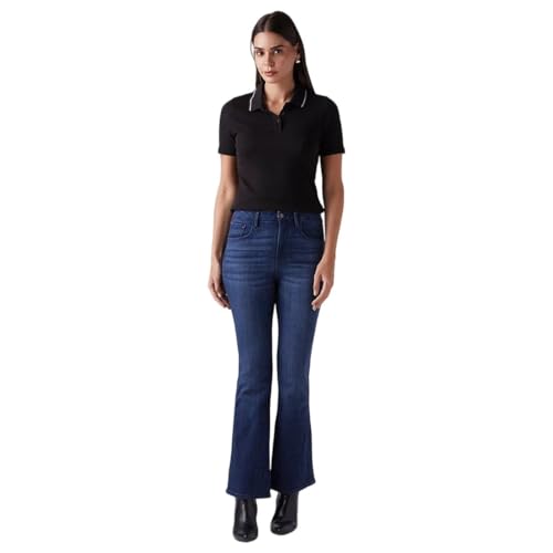 Women's 725 Blue Bootcut Fit High Rise Redloop Jeans