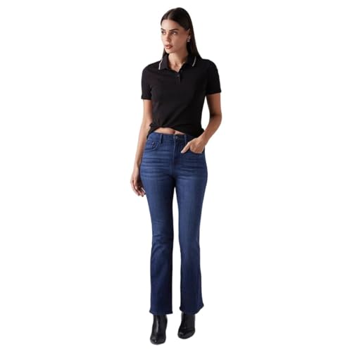 Women's 725 Blue Bootcut Fit High Rise Redloop Jeans