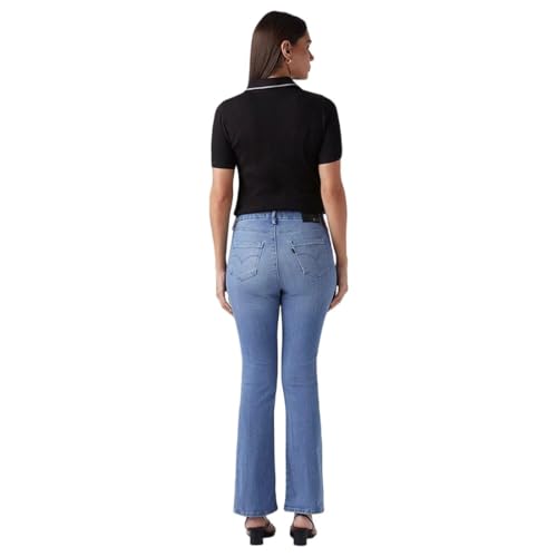 Women's 725 Light-Blue Bootcut Fit High Rise Redloop Jeans