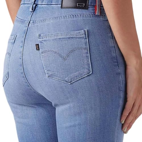 Women's 725 Light-Blue Bootcut Fit High Rise Redloop Jeans