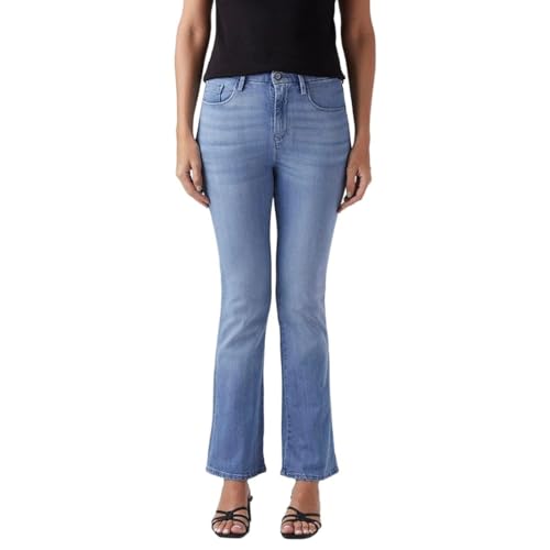 Women's 725 Light-Blue Bootcut Fit High Rise Redloop Jeans