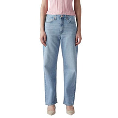 Women's Light-Blue Ribcage Straight Fit High Rise Jeans