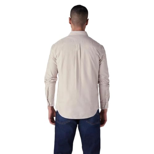 Levi's Men's Solid Slim Fit Oxford Shirt Beige