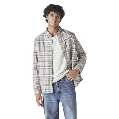 Levi's Men's Checkered Slim Fit Oxford Shirt Multicolour