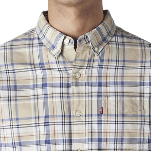 Levi's Men's Checkered Slim Fit Oxford Shirt Multicolour