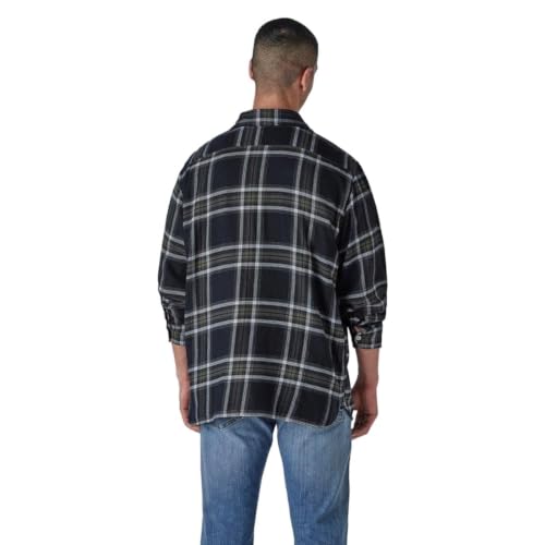 Levi's Men's Checkered Relaxed Fit Flannel Shirt Black