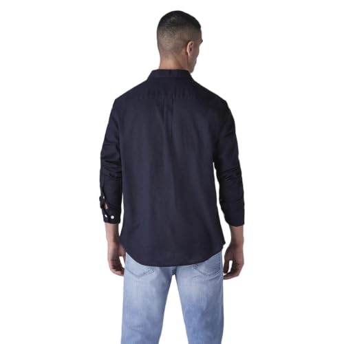 Levi's Men's Solid Slim Fit Oxford Shirt Navy