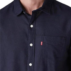 Levi's Men's Solid Slim Fit Oxford Shirt Navy