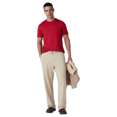 Levi's Men's Beige Regular Fit Mid Rise Joggers