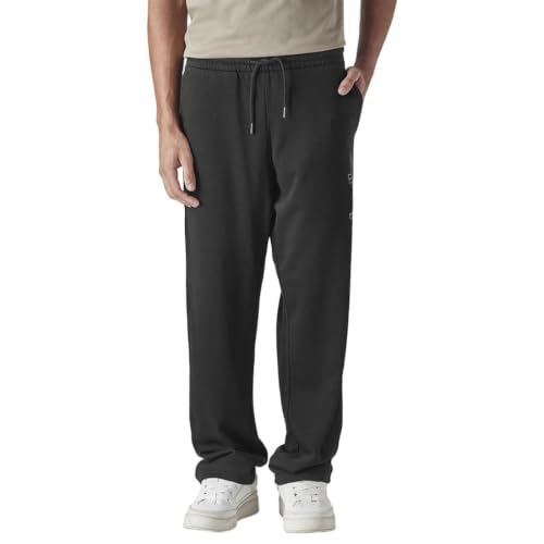Levi's Men's Black Regular Fit Mid Rise Joggers