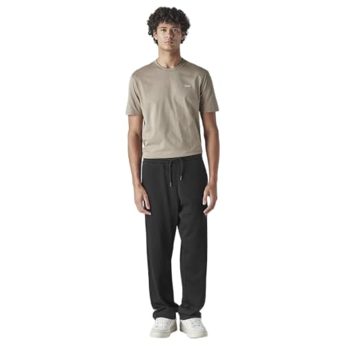Levi's Men's Black Regular Fit Mid Rise Joggers