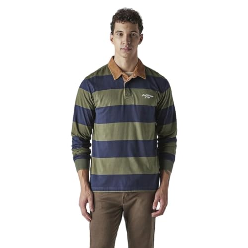 Levi's Mens Striped Olive Raglan Sleeve Shirt