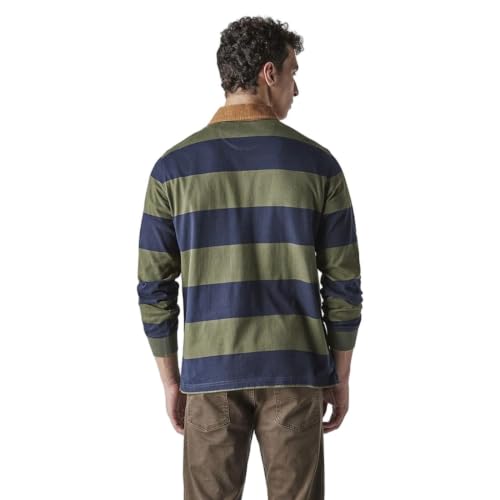 Levi's Mens Striped Olive Raglan Sleeve Shirt