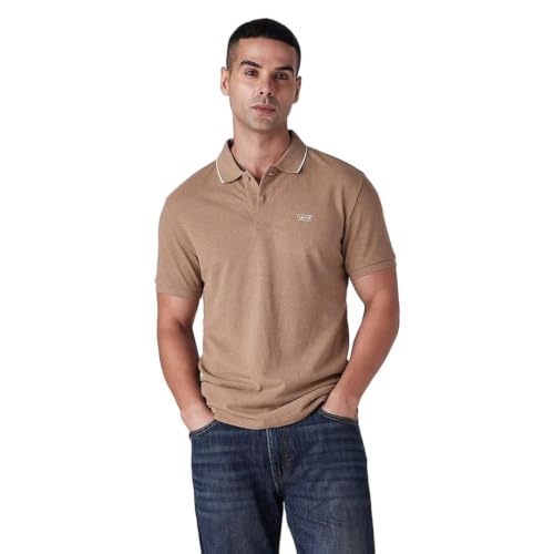 Levi's Men's Solid Tan Polo T-Shirt