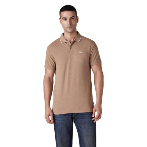 Levi's Men's Solid Tan Polo T-Shirt