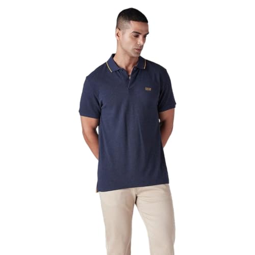 Levi's Men's Solid Navy Pique Polo T-Shirt