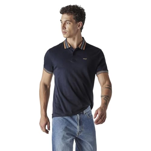 Levi's Men's Solid Navy Interlock Polo T-Shirt