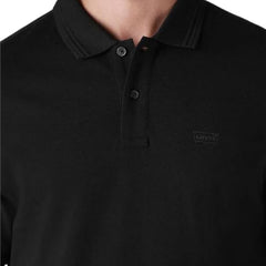 Levi's Men's Solid Black Polo T-Shirt