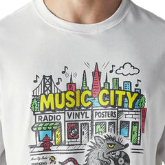Levi's Men's Graphic Print Regular Fit Jersey T-Shirt White