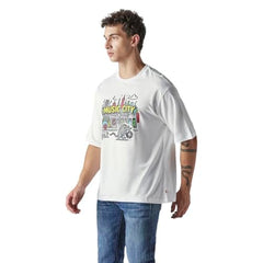 Levi's Men's Graphic Print Regular Fit Jersey T-Shirt White