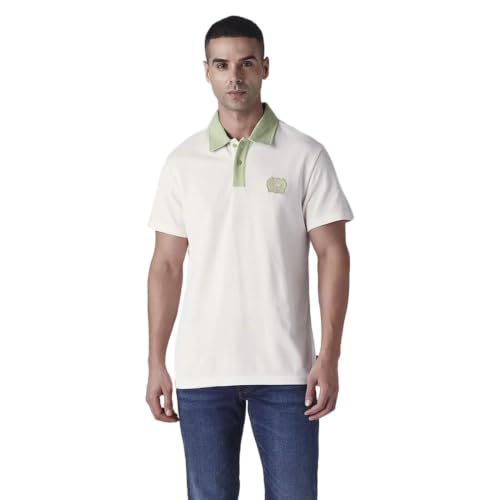 Levi's Mens Color-Block Off-White Raglan Sleeve Shirt