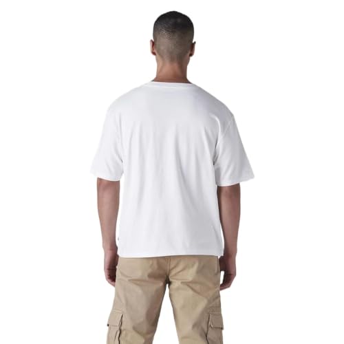 Levi's Men's Typography Printed Regular Fit Jersey T-Shirt White