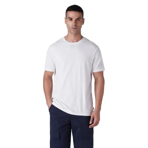 Levi's Men's Solid Slim Fit Jersey T-Shirt White