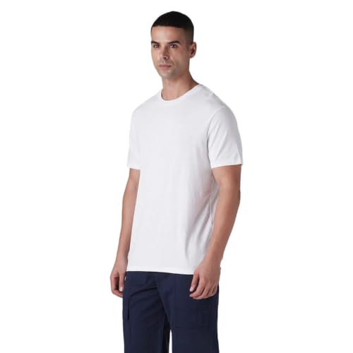 Levi's Men's Solid Slim Fit Jersey T-Shirt White