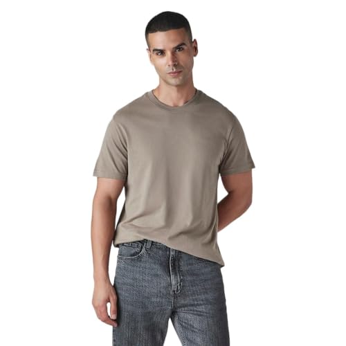 Levi's Men's Solid Slim Fit T-Shirt Grey