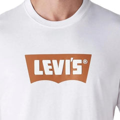 Levi's Men's Logo Printed Slim Fit Jersey T-Shirt White