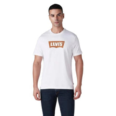 Levi's Men's Logo Printed Slim Fit Jersey T-Shirt White