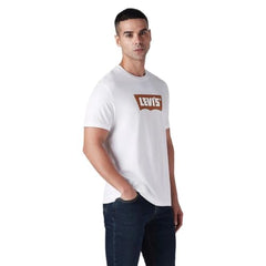 Levi's Men's Logo Printed Slim Fit Jersey T-Shirt White