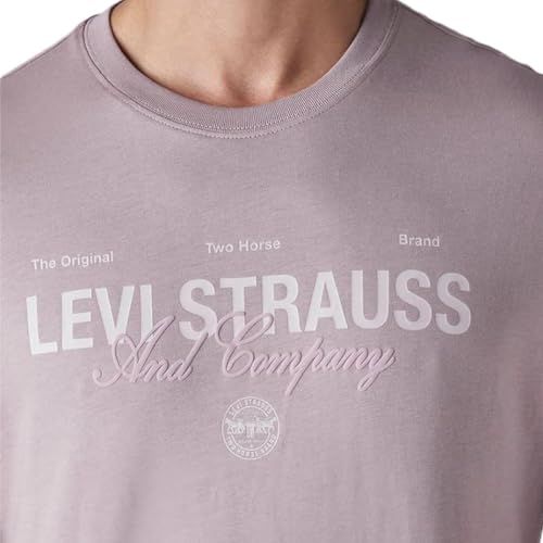 Levi's Men's Typography Printed Slim Fit Jersey T-Shirt Purple