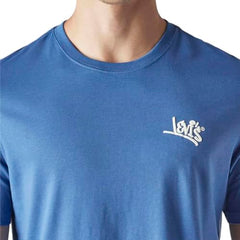 Levi's Men's Solid Regular Fit Jersey T-Shirt Blue