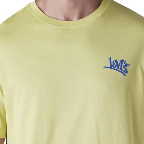 Levi's Men's Solid Regular Fit Jersey T-Shirt Yellow