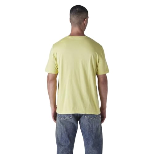 Levi's Men's Solid Regular Fit Jersey T-Shirt Yellow