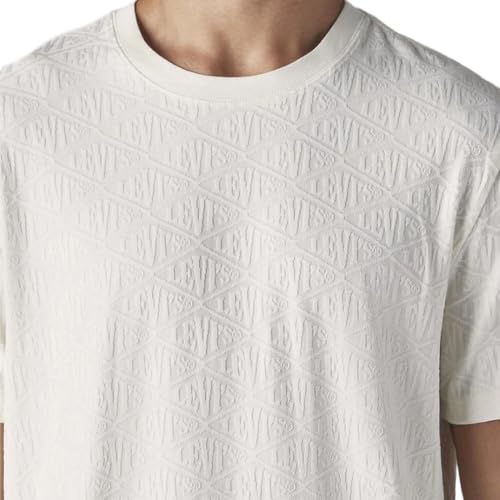 Levi's Men's Textured Regular Fit Pique T-Shirt White