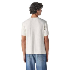 Levi's Men's Textured Regular Fit Pique T-Shirt White