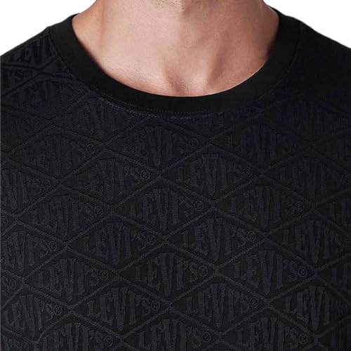 Levi's Men's Textured Regular Fit T-Shirt Black