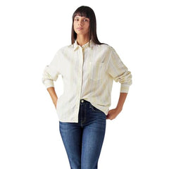 Women's Striped Relaxed Fit Linen Shirt