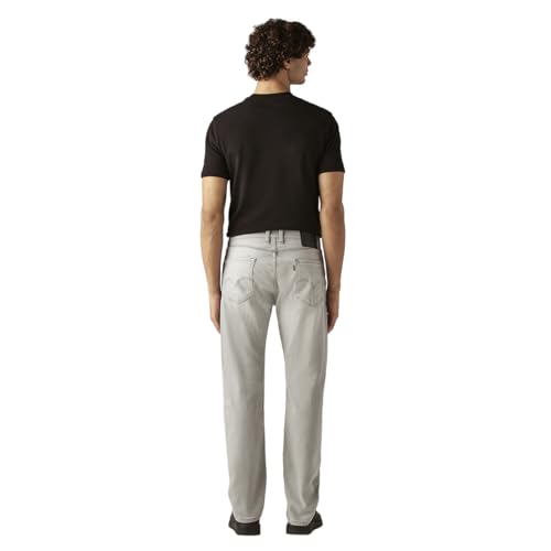 Men's 505 Light-Grey Straight Fit Mid Rise Jeans