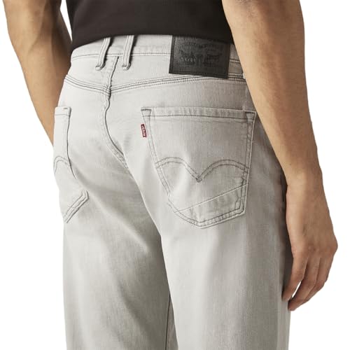 Men's 505 Light-Grey Straight Fit Mid Rise Jeans